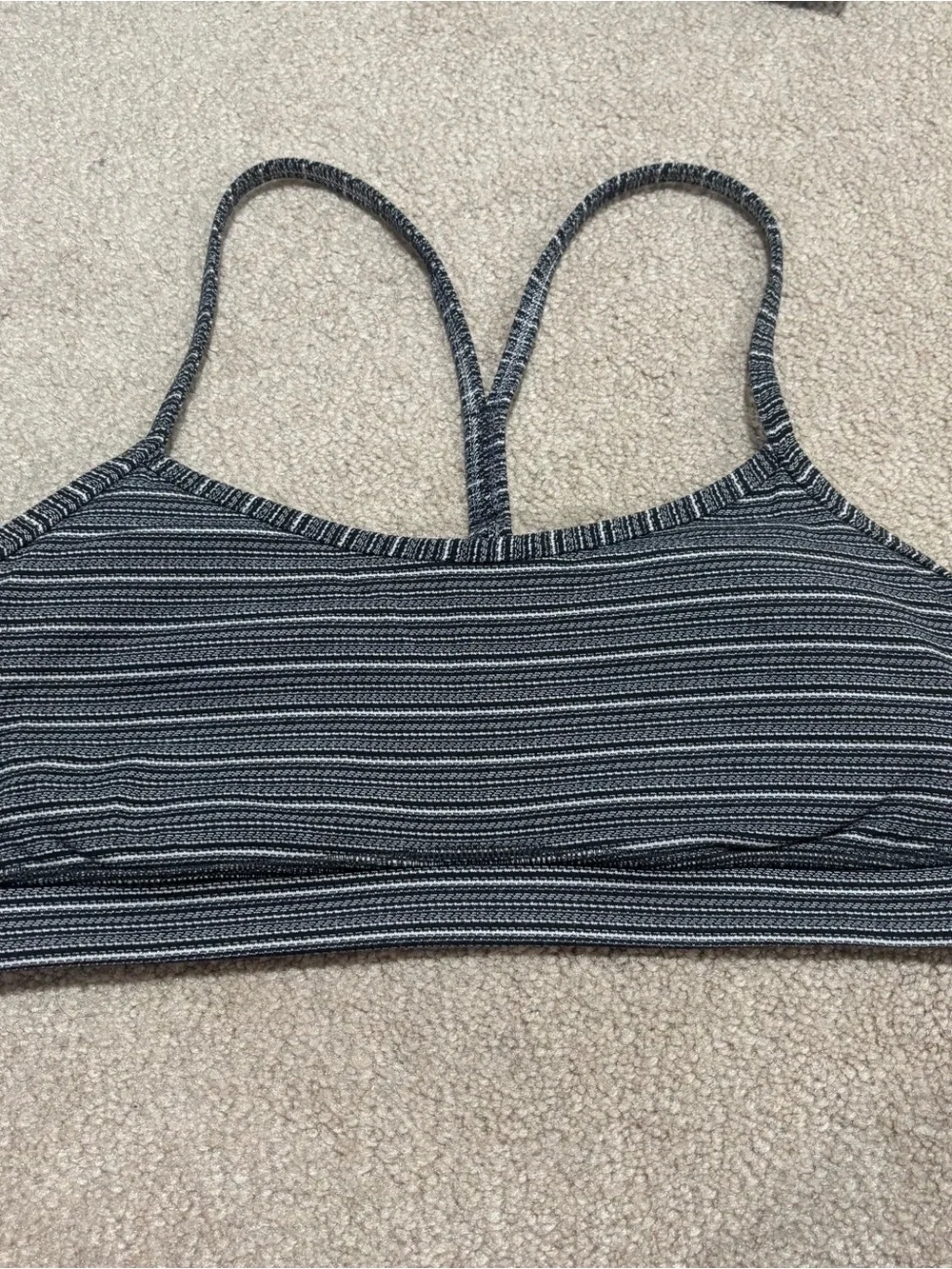 Lot of 4 Lululemon Black and Gray Sports Bras 3 size 10 1 size 8